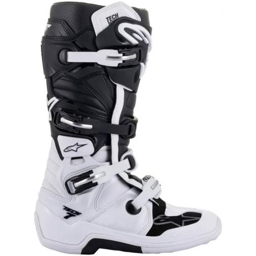 Bota Alpinestars Tech 7 - Branco/Preto