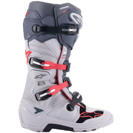 Bota Alpinestars Tech 7 Enduro Cinza/Vermelho