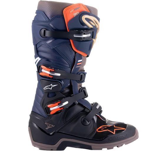 Bota Alpinestars Tech 7 Enduro Drystar Azul Escuro/Cinza