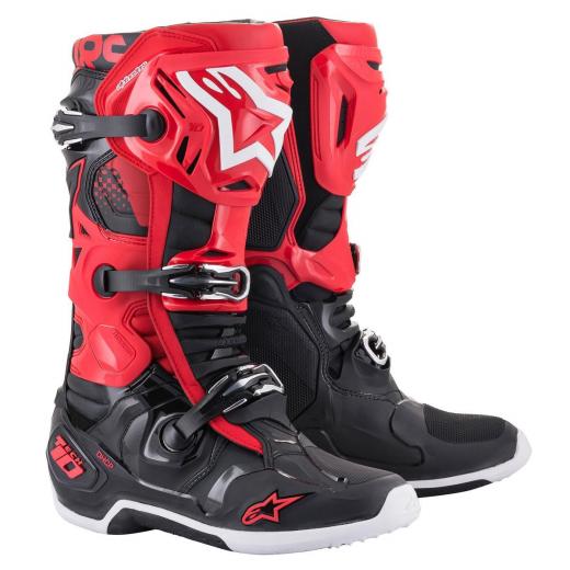 Bota Alpinestars Tech 10 - Vermelho/Preto