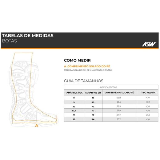 Bota ASW Elevate Branco/Preto