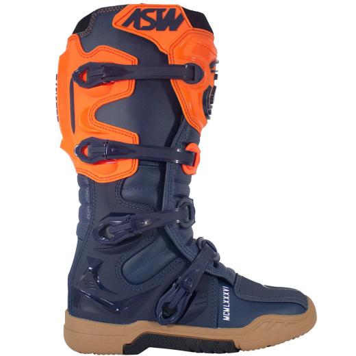 Bota ASW Elevate Enduro Azul/Laranja