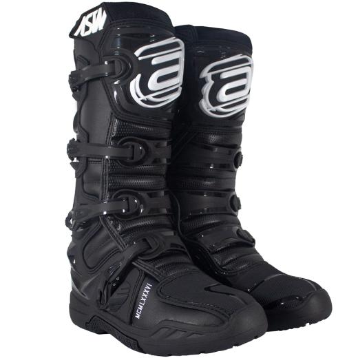 Bota ASW Elevate Enduro Preto/Branco