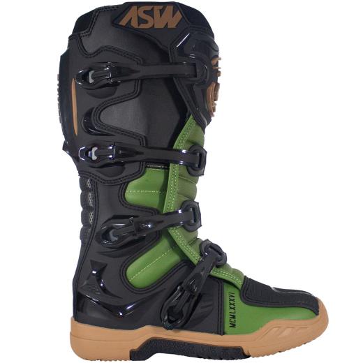 Bota ASW Elevate Enduro Preto/Verde