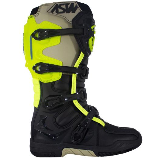 Bota ASW Elevate Preto/Amarelo Flúor