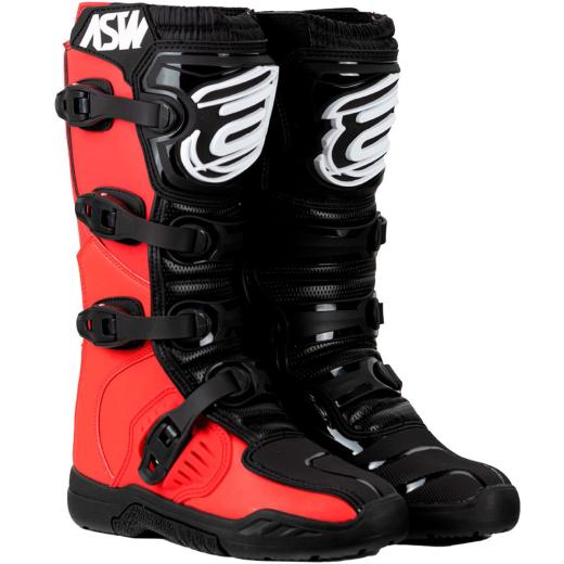 Bota ASW Image Enduro Preto/Vermelho