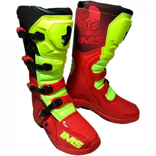 Bota IMS Factory Vermelho/Flor