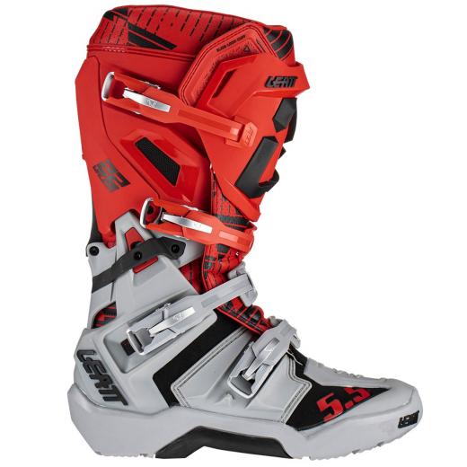 Bota Leatt 5.5 Flexlock Enduro Cinza/Vermelho