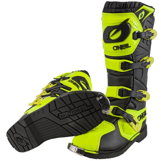 Bota Oneal Rider Pro Amarelo Flúor