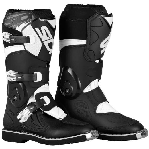 Bota Sidi Flame Juvenil Preto/Branco