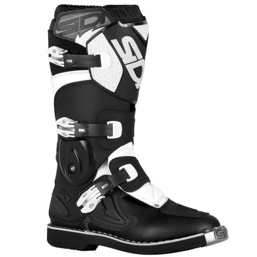 Bota Sidi Flame Juvenil Preto/Branco