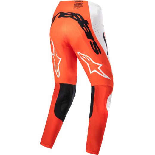 Calça Alpinestars Supertech Ward 2024 Branco/Laranja