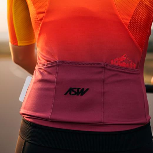 Camisa Feminina ASW Active 2.0 Amarelo/Vermelho