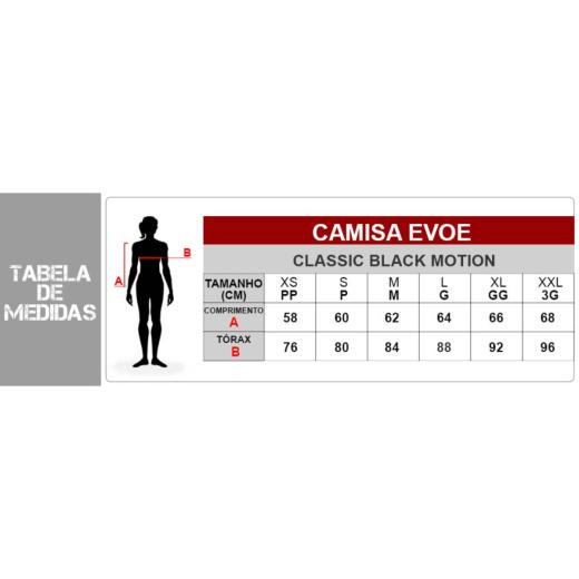 Camisa Feminina Evoe Classic Black Motion
