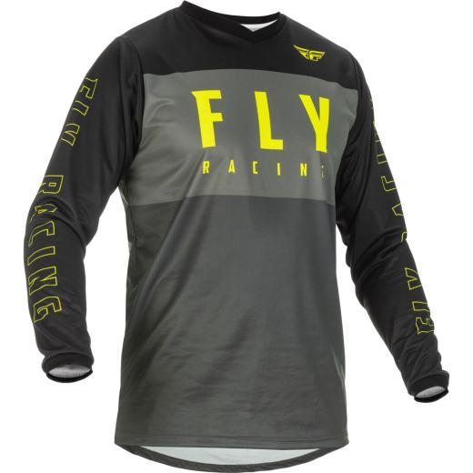 Camisa Fly F-16 Cinza/Amarelo Flúor