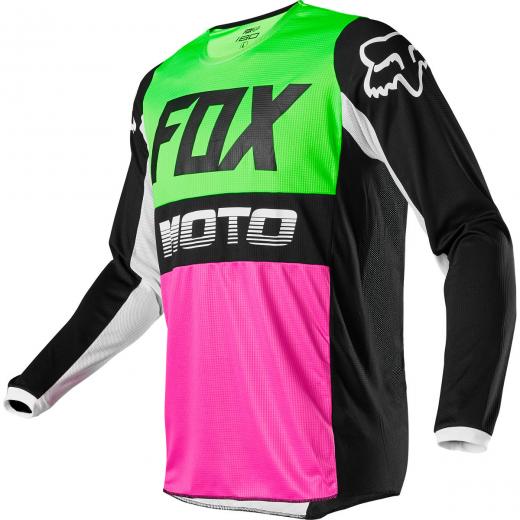 Camisa Fox 180 Fyce Verde/Rosa