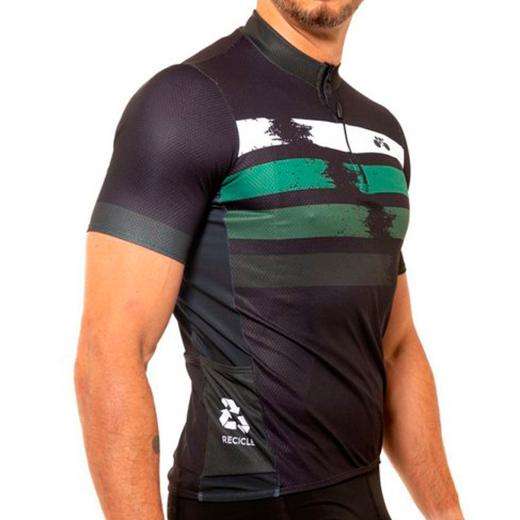 Camisa Mynd First Manchas Preto/Verde