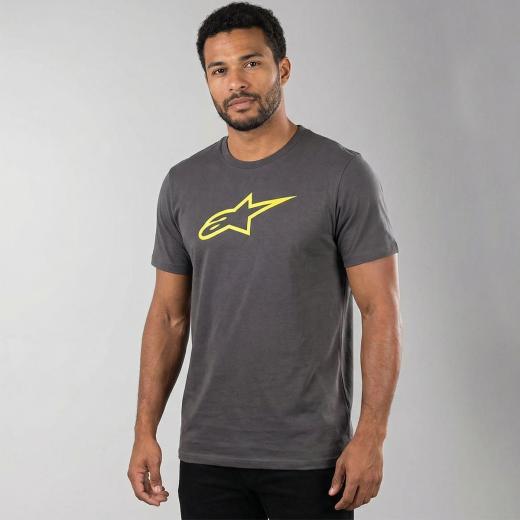 Camiseta Alpinestars Ageless Classic Cinza/Amarelo