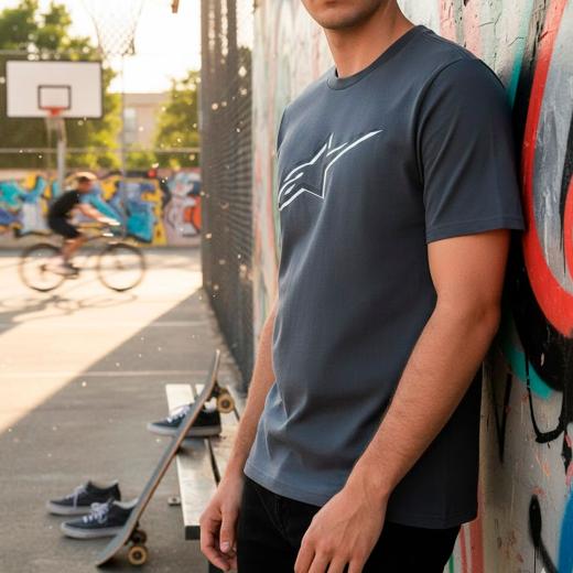 Camiseta Alpinestars Ageless Shadow Cinza