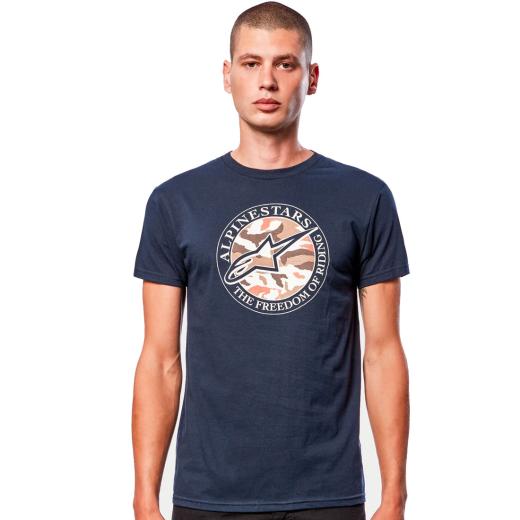 Camiseta Alpinestars Dot Camo Azul