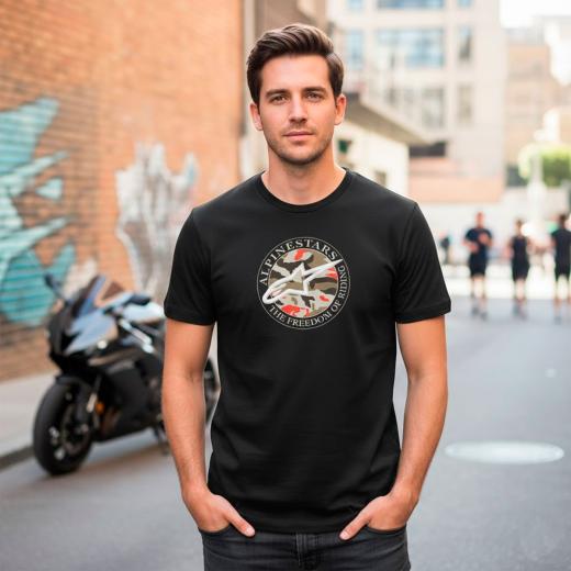Camiseta Alpinestars Dot Camo Preto