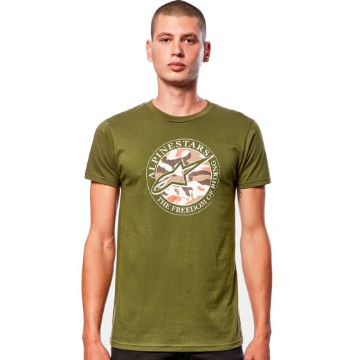 Camiseta Alpinestars Dot Camo Verde