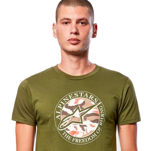 Camiseta Alpinestars Dot Camo Verde