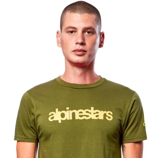 Camiseta Alpinestars Heritage Verde Militar