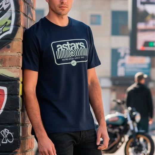 Camiseta Alpinestars Leveling Azul