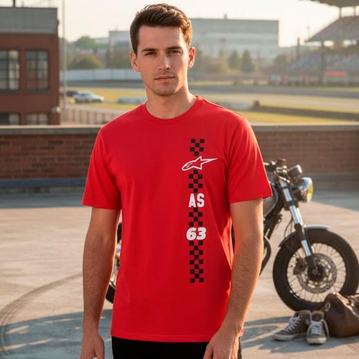 Camiseta Alpinestars Liver Vermelho