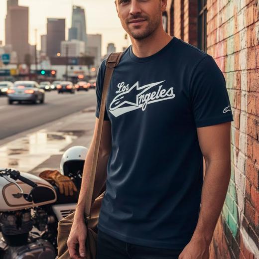 Camiseta Alpinestars Los Angeles Azul