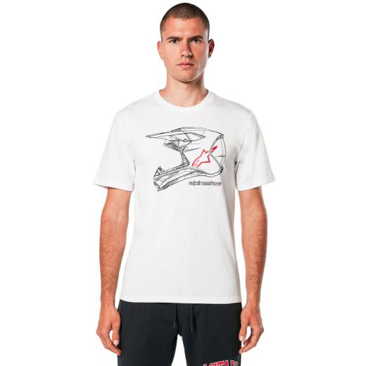 Camiseta Alpinestars MX Helmet Branco