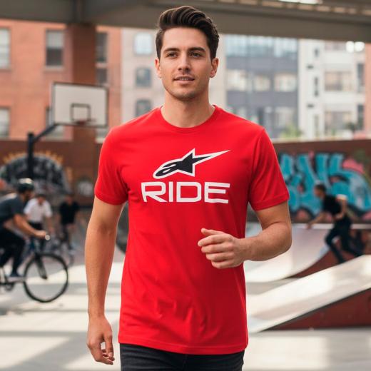 Camiseta Alpinestars Ride 4.0 Vermelho