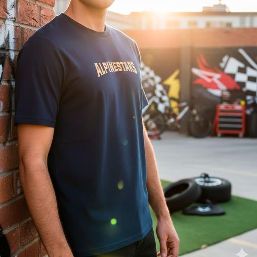 Camiseta Alpinestars Stax Azul