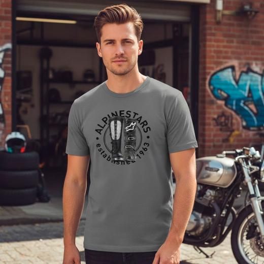 Camiseta Alpinestars Victory Revolve Cinza