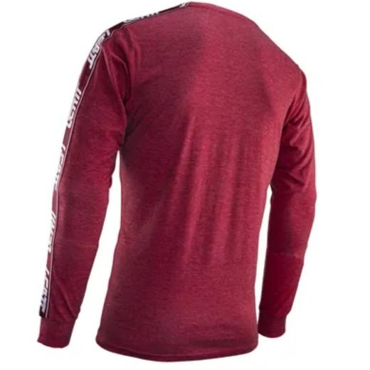 Camiseta Leatt Core Manga Longa Bordô
