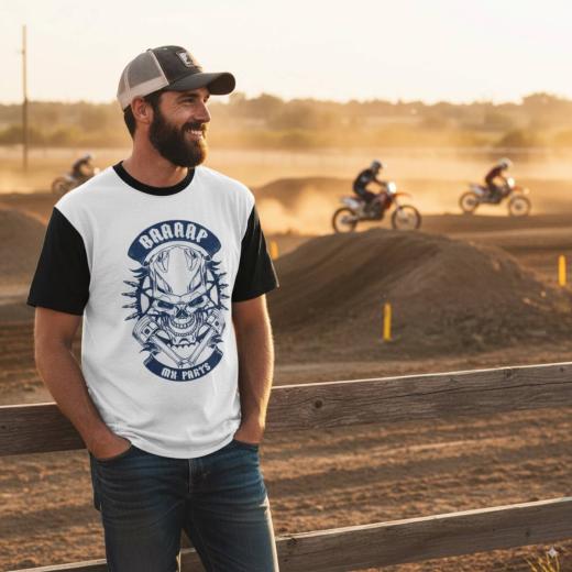 Camiseta MX Parts Skull Rider