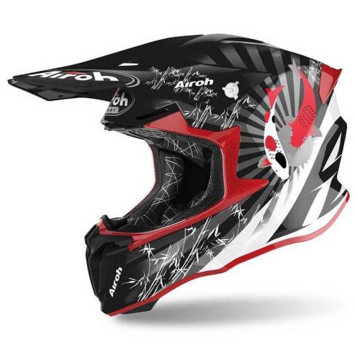 Capacete Airoh Twist 2.0 Katana Preto/Vermelho