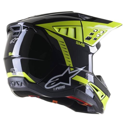 Capacete Alpinestars SM5 Beam Preto/Amarelo