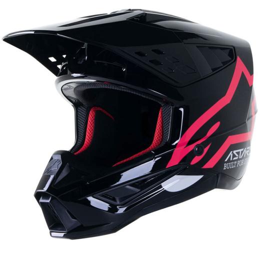 Capacete Alpinestars SM5 Compass Preto/Rosa