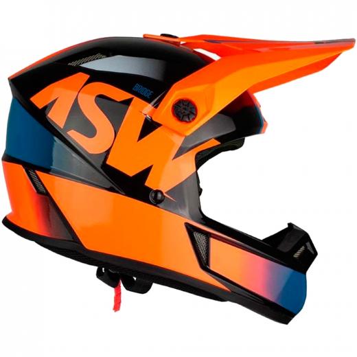 Capacete ASW Bridge Preto/Laranja