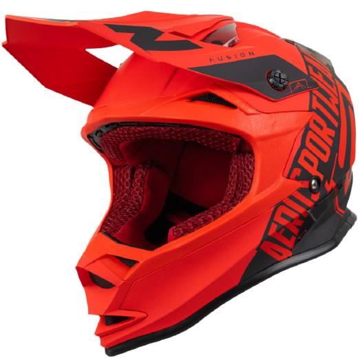 Capacete ASW Fusion Sawn Vermelho/Preto