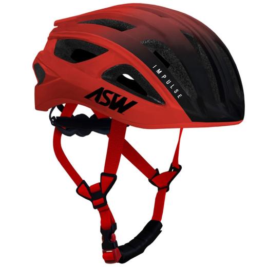  Capacete ASW Impulse Vermelho/Preto