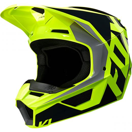 Capacete Fox V1 Prix Amarelo/Preto