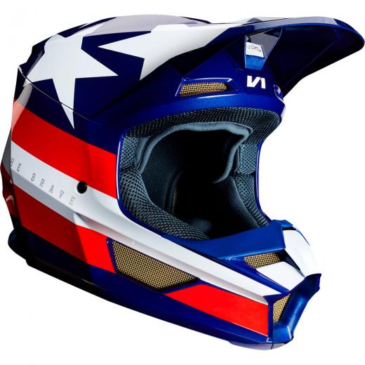 Capacete Fox V1 Gold USA