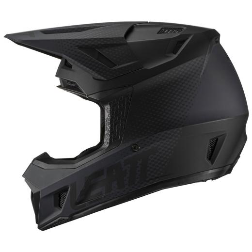 Capacete Leatt Moto 7.5 com Óculos - Preto/Cinza - Grid Motors