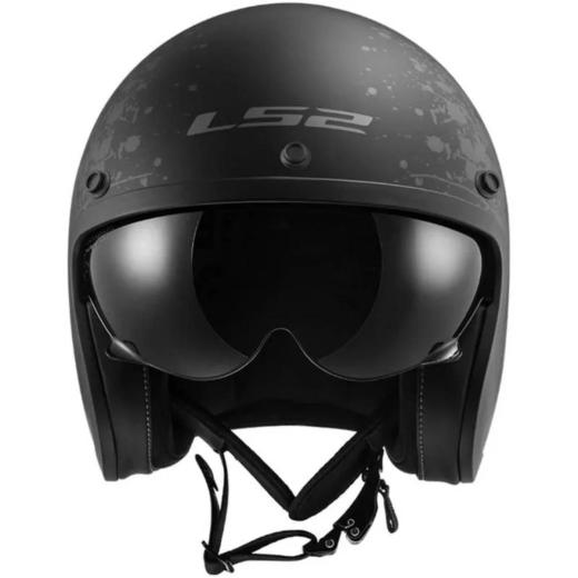Capacete LS2 Aberto OF599 Black Flag