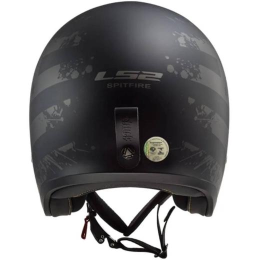Capacete LS2 Aberto OF599 Black Flag