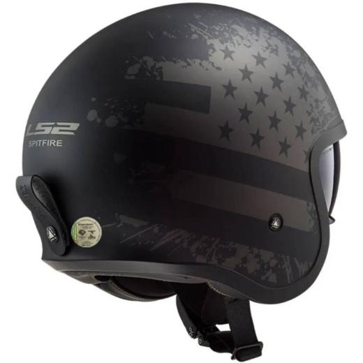 Capacete LS2 Aberto OF599 Black Flag