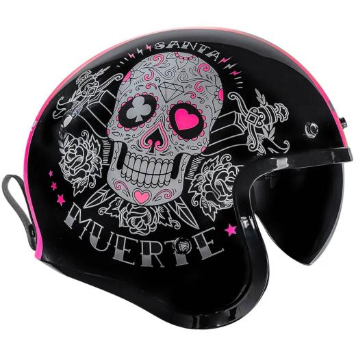 Capacete LS2 Aberto OF599 Pinky Muerte